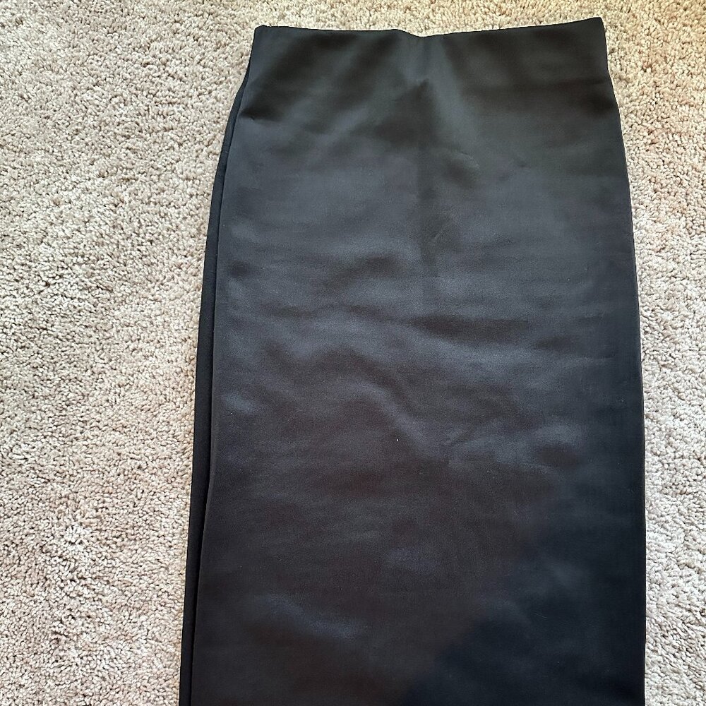 Nollie black midi pencil skirt